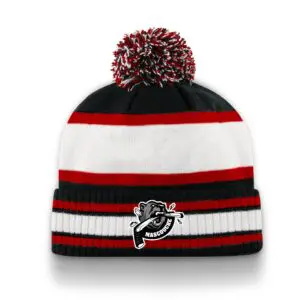 Tuque à pompon avec Patch DTF Grizzlys